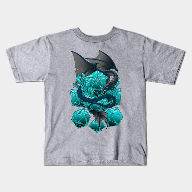 Dice and Dragons Kids T-Shirt by Milliebeedoodles